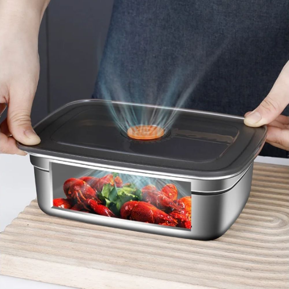 Kitchen Baking Tray Storage - Caixa de Preservação Portátil em Aço