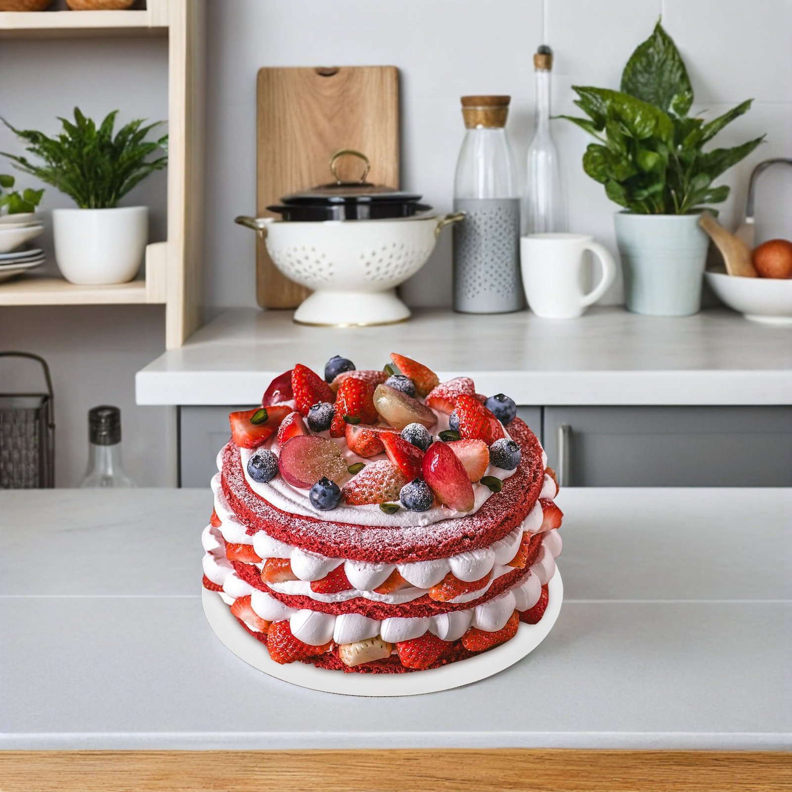 Cake Board Round - 25 Peças de Base Redonda Descartável