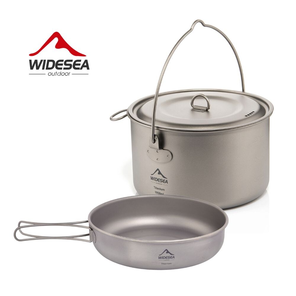 Kitchen Baking Pan Set - Widesea-Conjunto De Panelas De Titânio, Camping