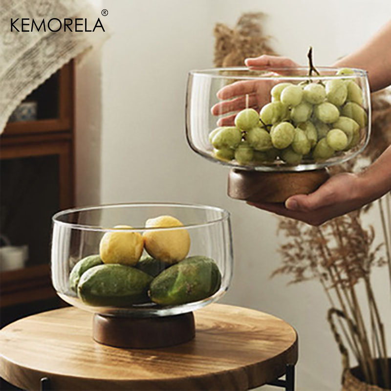Cake Board Round - Base de madeira de vidro transparente