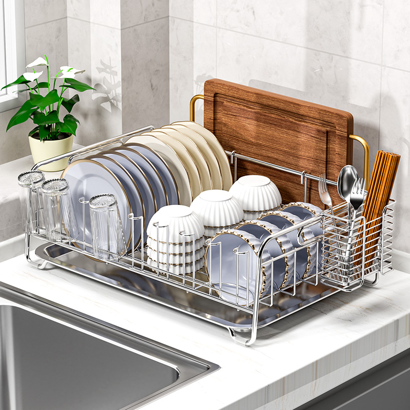 Kitchen Utensils - Cesto Escorredor de Louça em Aço