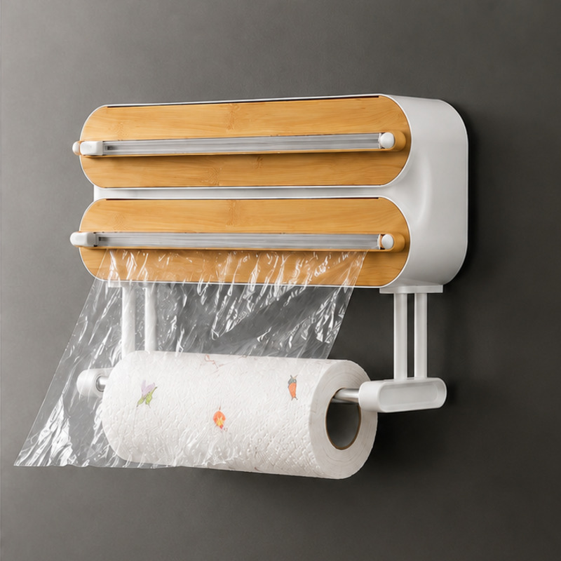Kitchen Baking Tray Storage - Dispensador Magnético de Filme Plástico e