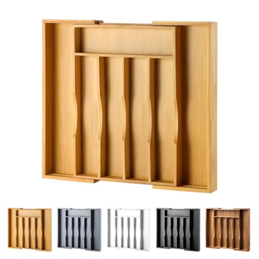 Kitchen Utensils - Organizador Expansível de Bambu para Gavetas