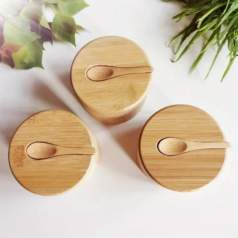 Kitchen Baking Pan Set - Conjunto de potes de bambu para