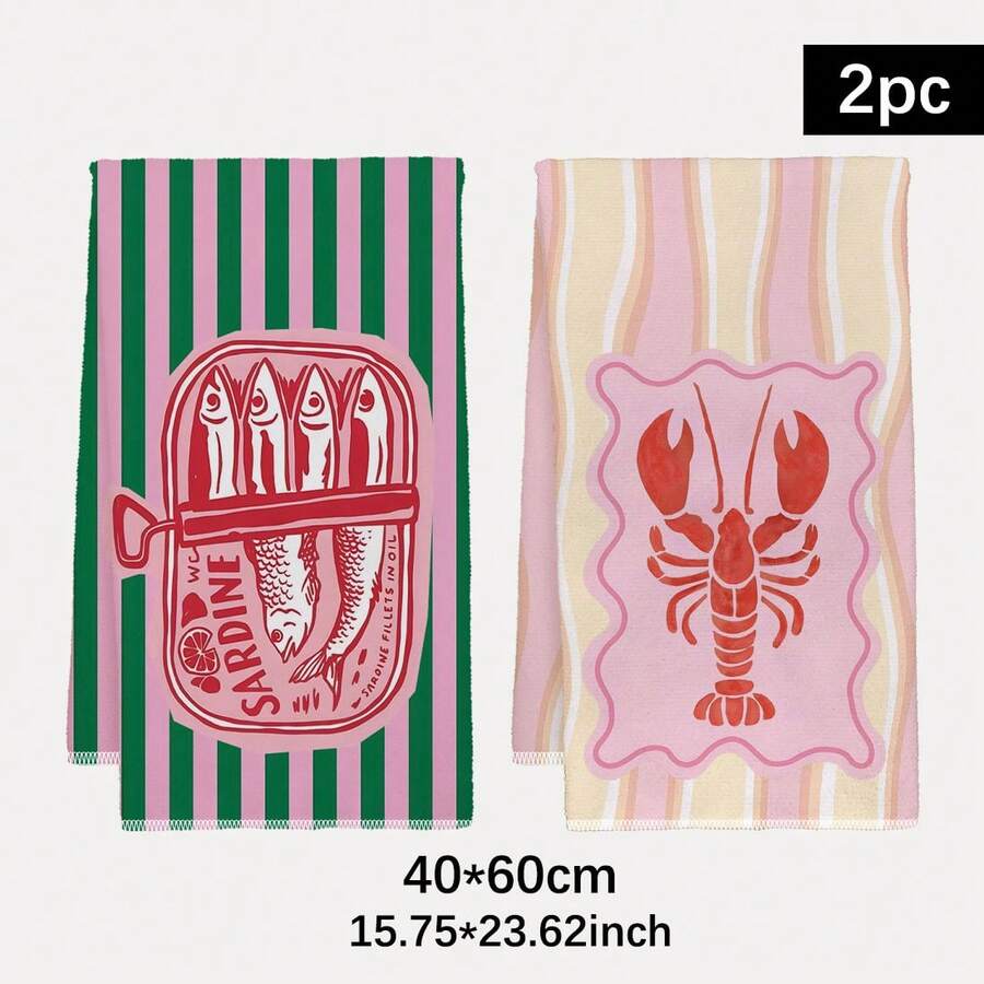 Kitchen Baking Must Haves - Conjunto de 2 Toalhas de Cozinha