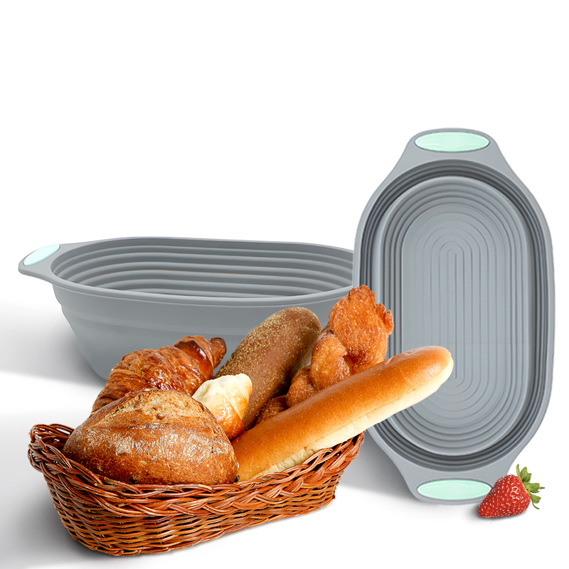 Kitchen Tools In Baking - 1PC Cesto de Silicone Dobrável para