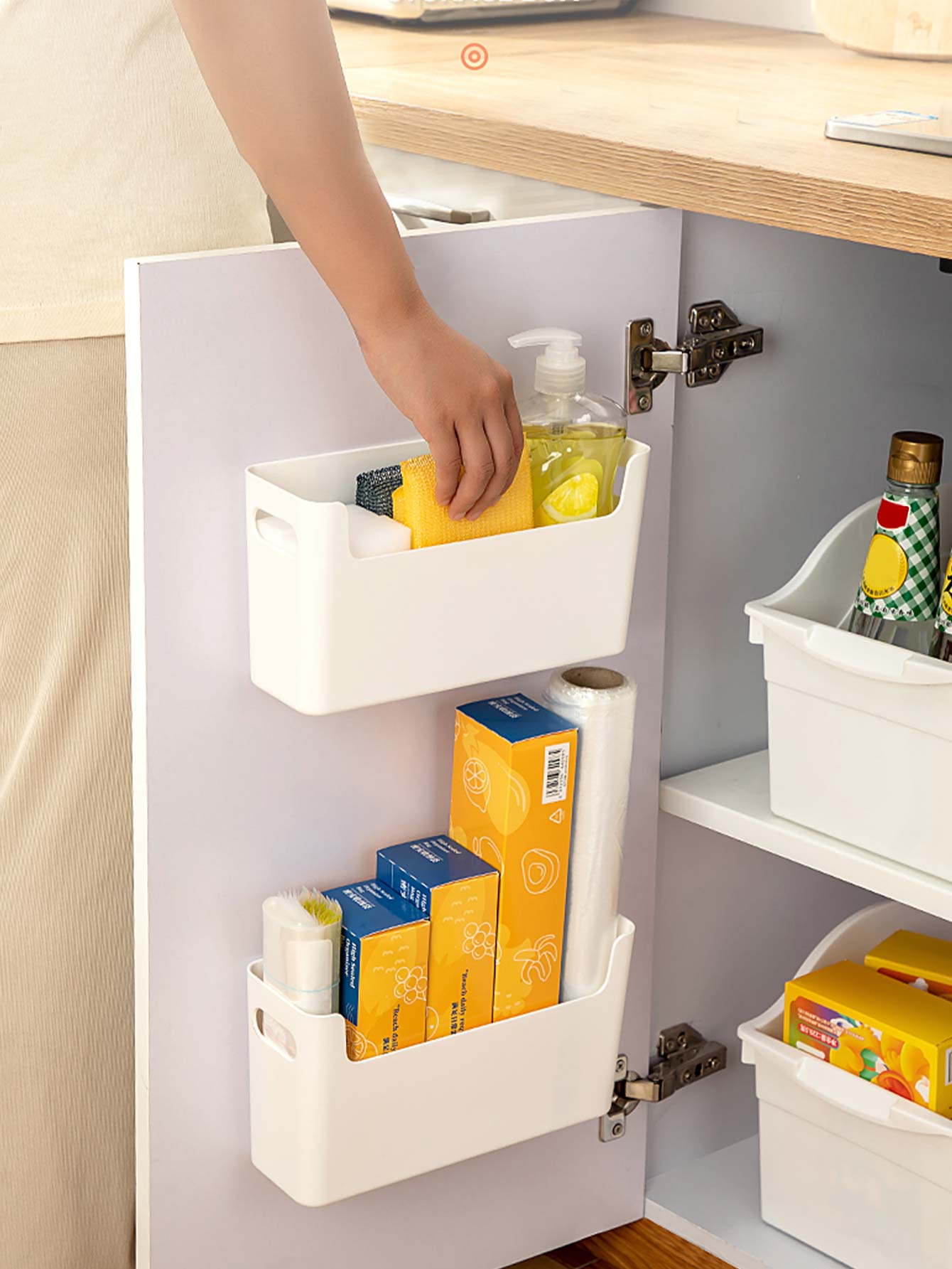 Kitchen Baking Tray Storage - Organizador de Porta de Armário Sem