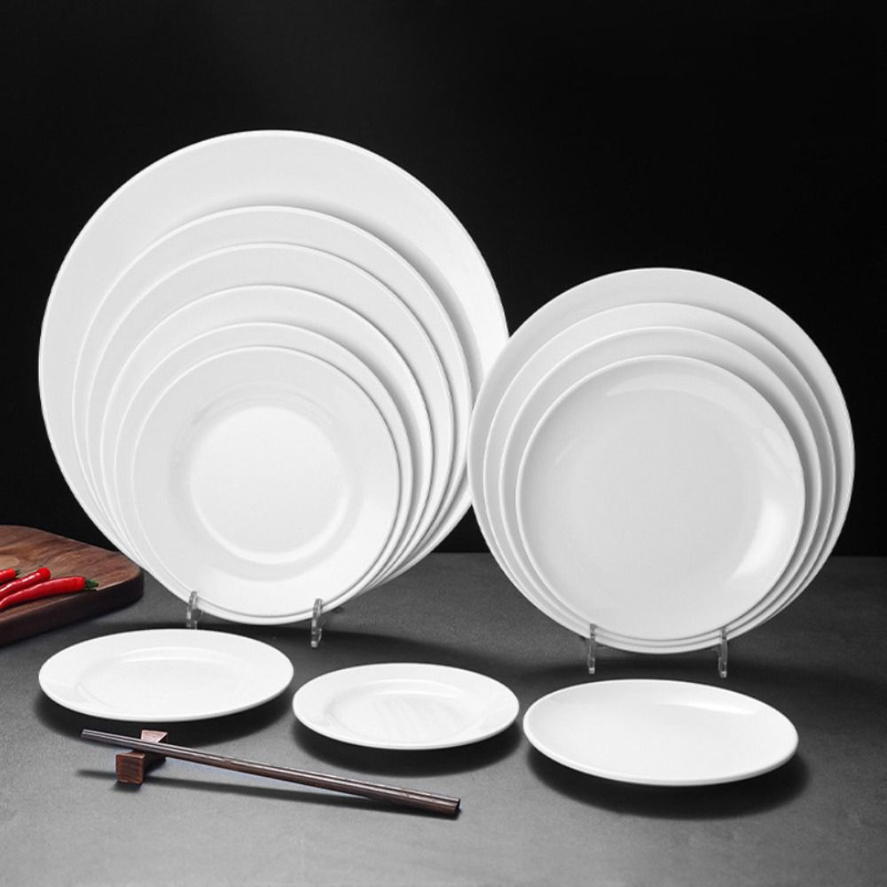 Cake Board Round - Prato branco redondo de melamina doméstico,