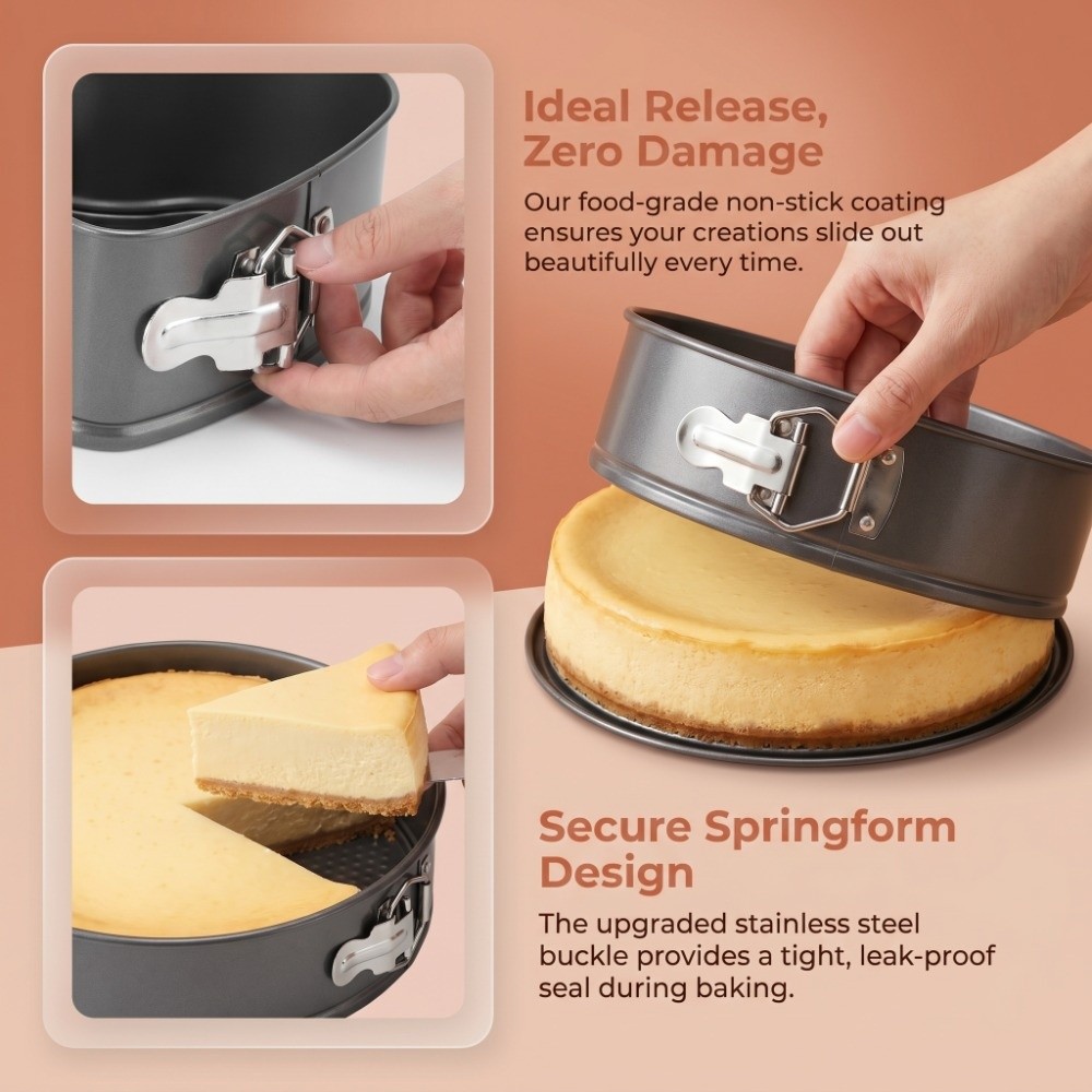 Springform Pan Set - Conjunto de 3 Formas de Bolo