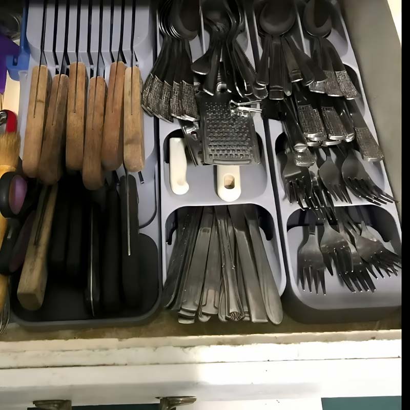 Caixa de Armazenamento de Faca - Kitchen Baking Tray Storage avaliação e preço