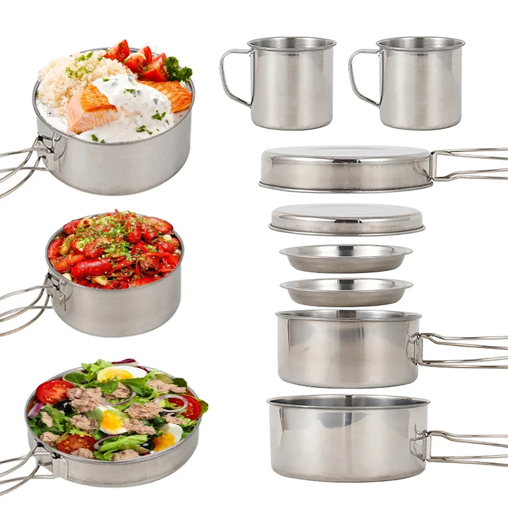 8 pçs/set panelas de acampamen - Kitchen Baking Pan Set avaliação e preço
