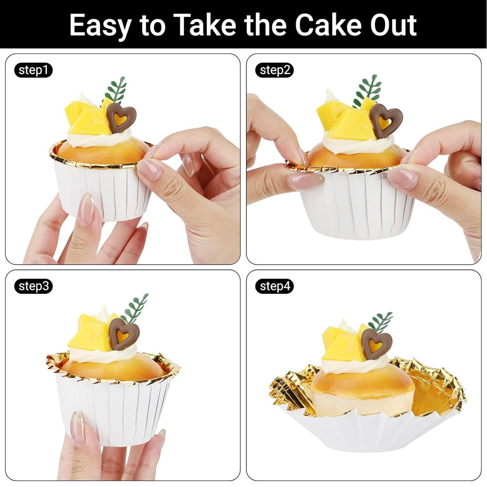50 pçs muffins copo de papel c - Kitchen Tools In Baking avaliação e preço