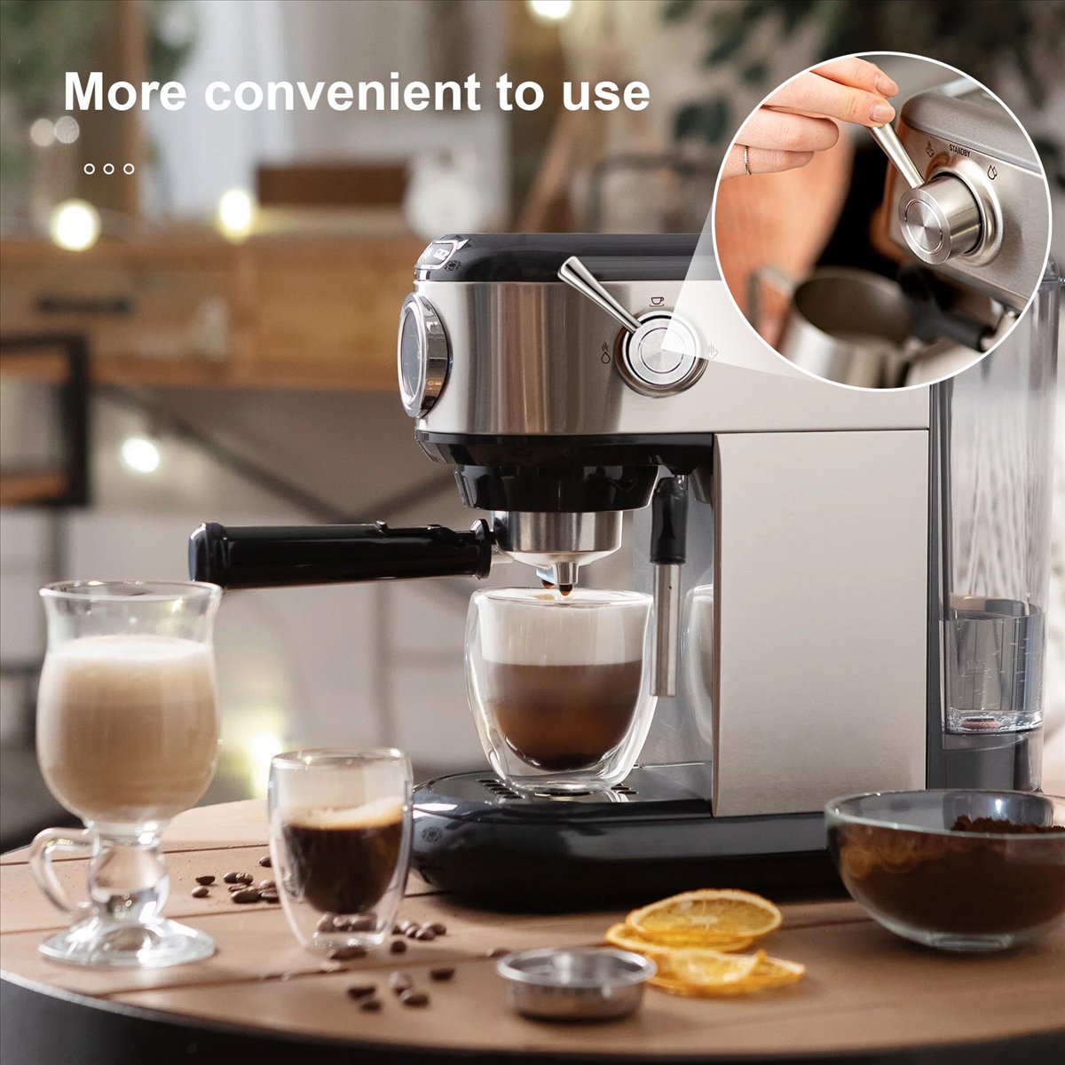 (A25M) Alavanca de Vapor de Su - Breville Espresso Barista Express avaliação e preço