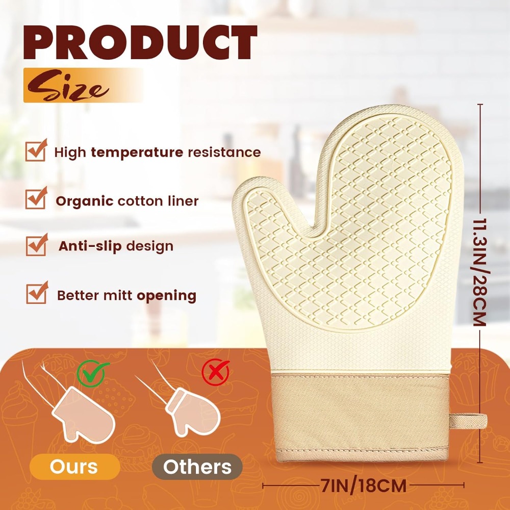 Luvas de Silicone Resistentes  - Kitchen Baking Pan Set avaliação e preço