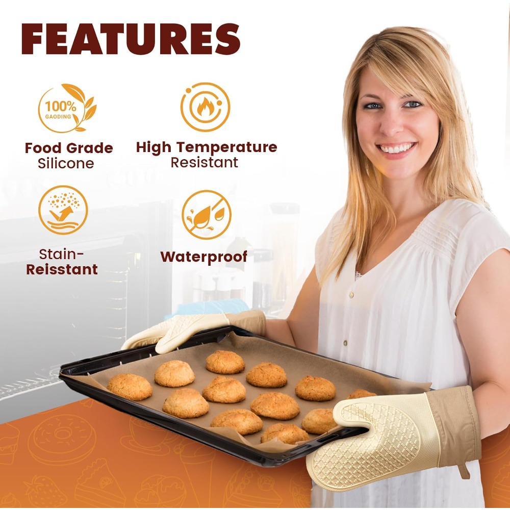 Luvas de Silicone Resistentes  - Kitchen Baking Pan Set avaliação e preço