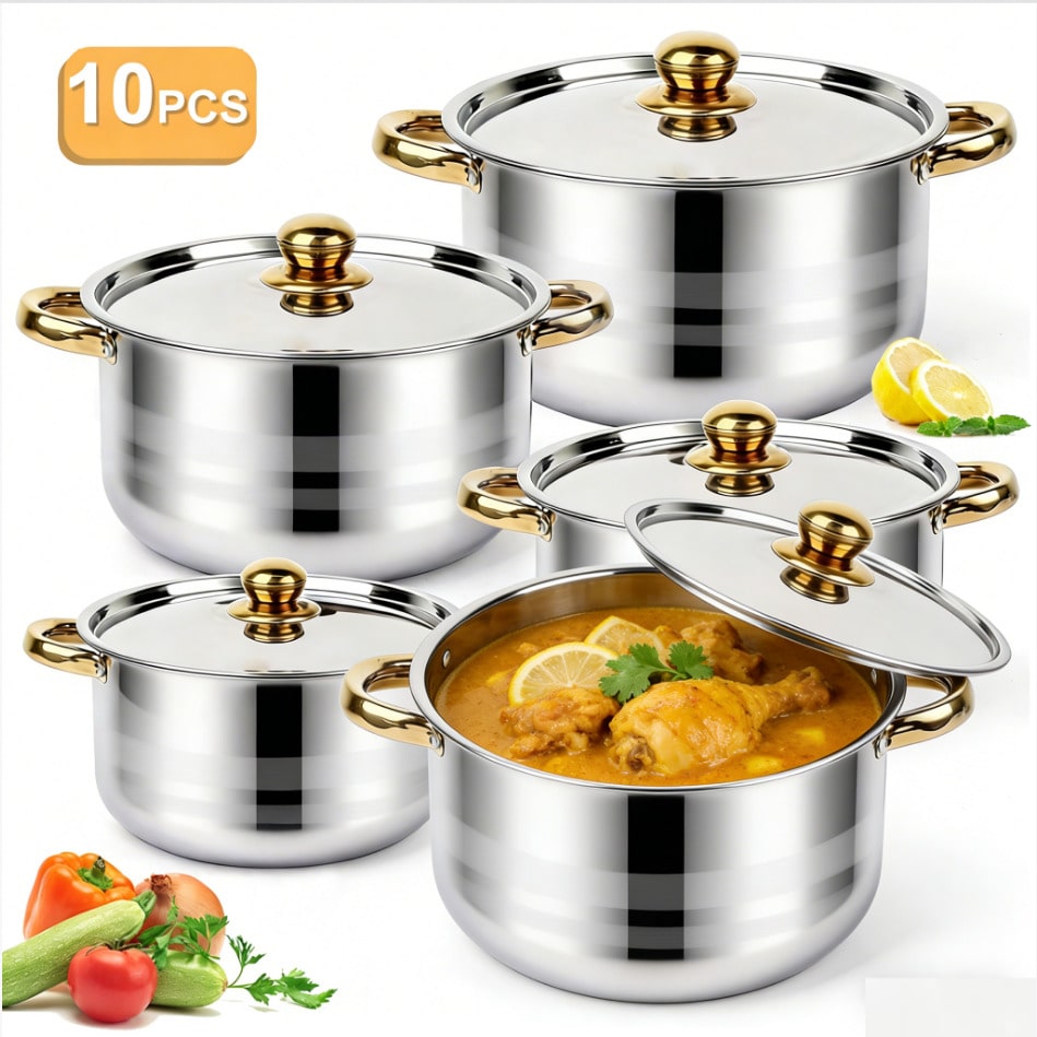Conjunto de Panelas de Aço Ino - Kitchen Baking Pan Set avaliação e preço