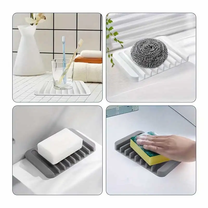 Nova Caixa de Sabão de Silicon - Kitchen Baking Tray Storage avaliação e preço