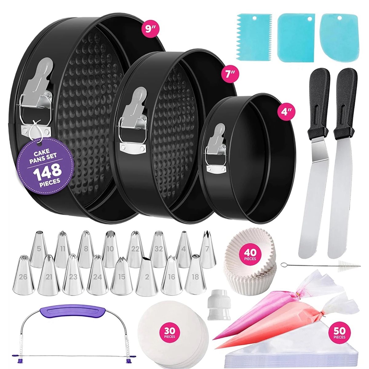 Conjunto de Formas para Bolos  - Springform Pan Set avaliação e preço
