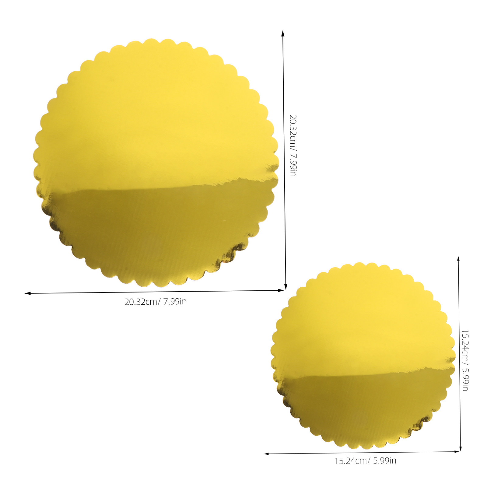 60 Peças de Base Redonda Doura - Cake Board Round avaliação e preço