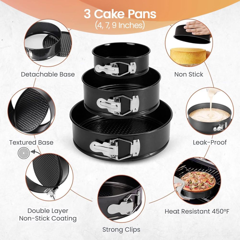 Conjunto de 100 Peças para Bol - Springform Pan Set avaliação e preço