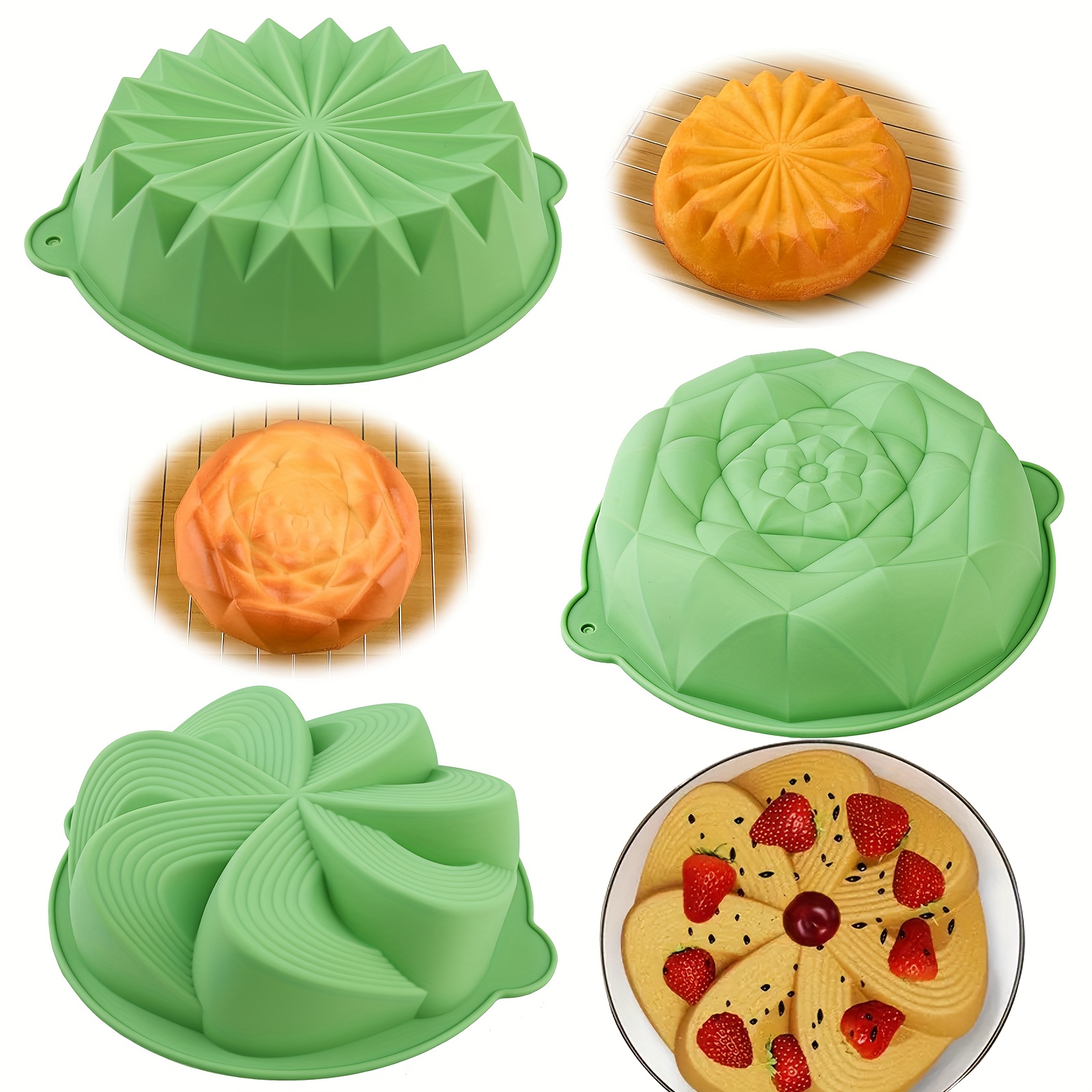 Conjunto de 4 Formas de Silico - Kitchen Baking Must Haves avaliação e preço