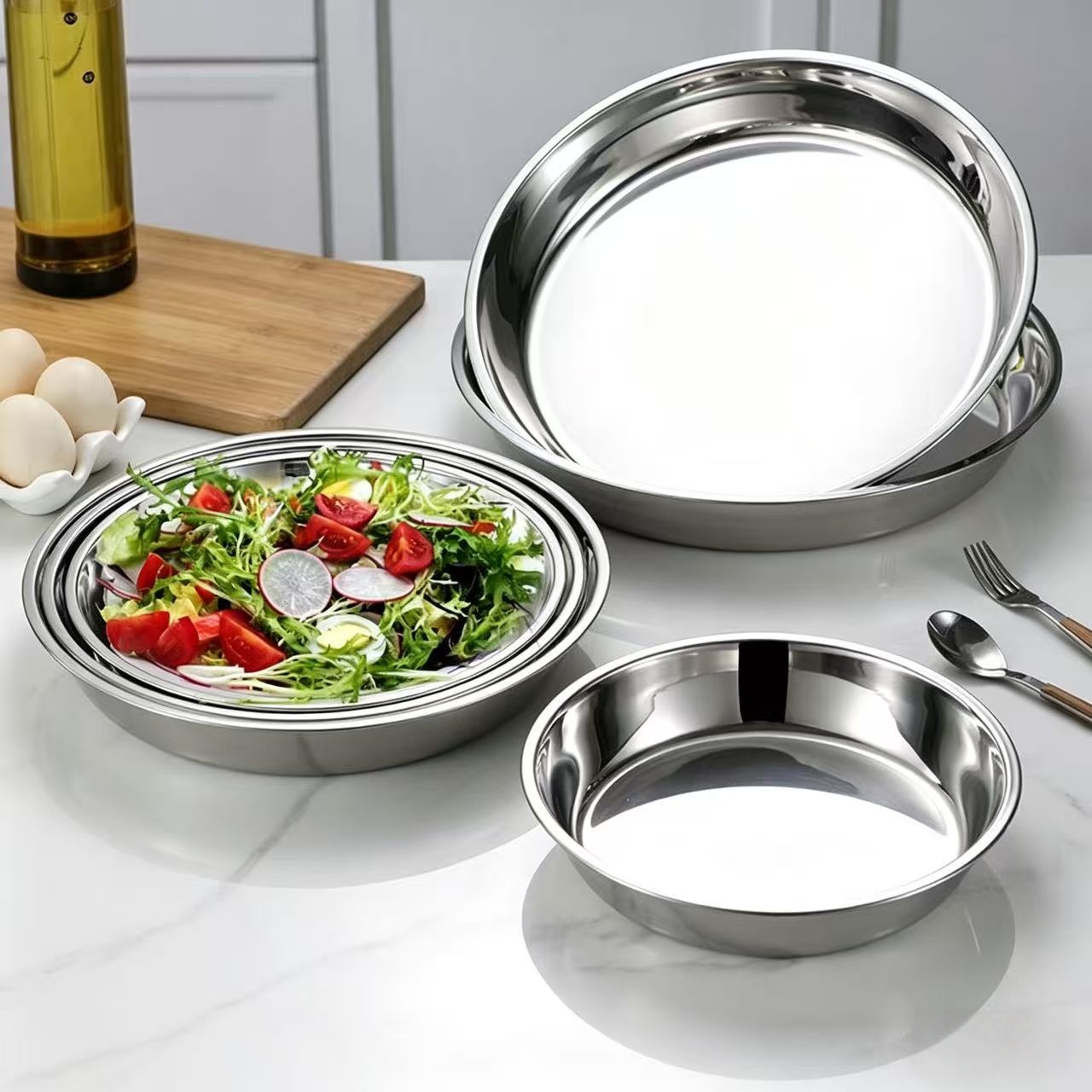 Prato de Bolo de Aço Inoxidáve - Cake Board Round avaliação e preço